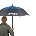 Aquamarinfarbener Big Max AQUA UV Sonnenschirm mit offenem Sonnenschutz und Muster, leichter Outdoor-UV-Regenschutz