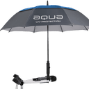 Aqua UV Sonnenschirm von Big Max, geöffneter Sonnenschutzschirm mit aqua-blauer Farbe und UV-Schutzfunktion.