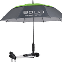 Aqua UV Sonnenschirm von Big Max, geöffneter Sonnenschutzschirm mit aqua-blauem Design und UV-Schutzfunktion.