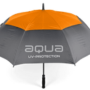 Großer AQUA UV Sonnenschirm von Big Max, geöffneter Sonnenschutz mit blauer UV-beständiger Markise