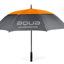Bunter AQUA UV Sonnenschirm von Big Max, offen mit Druckmuster, schützt vor Sonne und UV-Strahlen.
