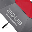 Aqua UV Sonnenschirm von Big Max mit Wassertröpfchen-Design, schützt vor Sonne und UV-Strahlen.