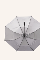 Großer Aqua UV Sonnenschirm von Big Max, innen mit Druck, bietet UV-Schutz und Schatten im Garten oder am Strand.