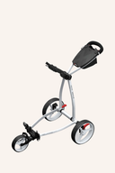Großer Big Max Blade IP 2 Trolley mit schwarzem Design und weißen Akzenten, seitlicher Griff und stabiler Aufbau