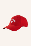 Callaway Stitch Magnet Cap, stilvolle schwarze Kappe mit gesticktem Logo und verstellbarem Riemen für bequemen Sitz.