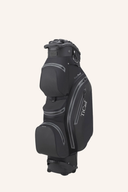Schwarzer TiCad Cartbag Premium Trolley Bag 10" 14-Way mit Quie für Golf, zeigt mehrere Fächer und strapazierfähiges Material