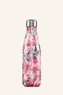 Bunte Flamingo Trinkflasche von Golfers Paradise mit 500 ml Fassungsvermögen, aus robustem Kunststoff, ideal für unterwegs