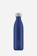 Blaue Trinkflasche Matte 750 ml von Golfers Paradise, isolierte Sonstiges Flasche mit Deckel und sportlichem Design