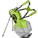 Großer Big Max Dri Lite Hybrid Plus Golftasche mit seitlichem Stand, leichte Bauweise und gedrucktem Design, für komfortables Golfspielen.