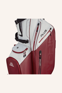 Golfbag Big Max Dri Lite Hybrid Plus, wasserabweisend, stilvoller Tragegriff und mehrere Staumöglichkeiten, schwarz mit Logo.