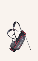 Dri Lite Seven G Standbag von Big Max, wasserabweisendes Golf-Standbag mit stilisiertem Druck und mehreren Fächern, aufrecht stehend.