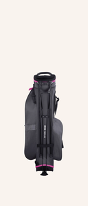 Großes, schwarzes Dri Lite Seven G Standbag von Big Max mit Rückendruck, wasserabweisend und stabil für Golfausrüstung