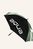 Großer AQUA UV XL Sonnenschirm von Big Max, stabile Konstruktion und UV-Schutz, sichtbar geöffnet, ideal für Garten und Terrasse