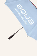 Großer AQUA UV Regenschirm von Big Max, faltbar mit UV-Schutz, geöffnet und zeigt das wasserabweisende Design.