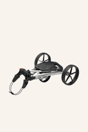 Weißer Big Max e-TI Elektrotrolley mit robuster Konstruktion und praktischen Griffen, ideal für den Transport.