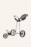Weiße e-TI Elektrotrolley von Big Max, modernes Design und praktische Handhabung, sichtbar auf dem Produktbild.