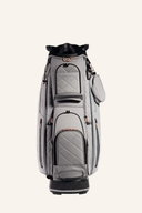Golfcartbag von JuCad, First Class Modell, zeigt das stilvolle Design und die praktische Anordnung der Fächer