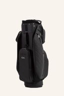 Schwarzes JuCad First Class Cartbag für Golf, personalisiert, mit mehreren Fächern und stilvollem Design