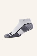 Fußball-Socken von Footjoy, Prodry Sport Socken in weiß mit schwarzen Akzenten, für sportliche Aktivitäten und Komfort.