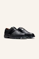 Footjoy Premiere Series Golfschuhe in Weiß mit schwarzer Sohle und Schnürung, für optimalen Komfort beim Golfspielen