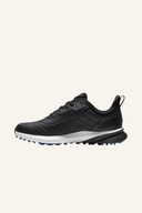 Fußjoy Pro SL Golfschuhe aus schwarzem Leder mit Schnürung und rutschfester Sohle, ideal für das Golfspiel.