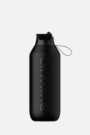 Schwarze 500ml Isolierflasche von Golfers Paradise, langlebig und auslaufsicher für heiße oder kalte Getränke.