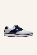 Footjoy Traditions Golfschuhe für Damen, spikeless, bequeme und stilvolle Golfschuhe für Damen, auf dem Bild sichtbar.