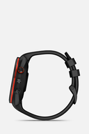 Garmin Approach S70 GPS-Golfuhr in Schwarz, 47 mm, mit digitalem Display und Sportarmband.