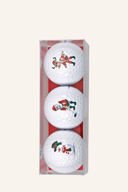 3 Golfbälle Lustige Weihnachtsfiguren