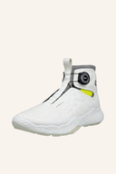Ecco Biom H5 Boa Golfschuhe aus Leder mit Schnürsenkeln und grünem Akzent, für optimalen Halt beim Golfspielen.