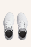 Adidas S2G SL 23 Golfschuhe, seitliche Ansicht, strapazierfähiges Obermaterial und rutschfeste Sohle für Golfspieler.