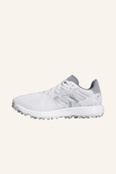 Adidas S2G SL 23 Golfschuhe seitliche Ansicht, bequemes Design, atmungsaktives Obermaterial, für Golfspieler geeignet