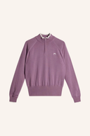 J. Lindeberg Ruth Windbreaker Pullover in schwarzer Farbe, sportliches Design, ideal für Outdoor-Aktivitäten, sichtbar auf dem Bildschirm
