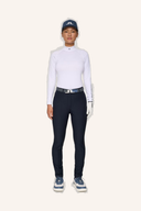 Lange J. Lindeberg Pinja Hose in dunklem Stoff, Detailaufnahme, modischer Schnitt, perfekt für elegante Alltagsoutfits