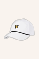 Lyle & Scott Eagle Logo Golf Cap in schwarz, strapazierfähige Kappe mit Eagle-Logo, ideal für Golf und Freizeit.
