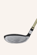 Beres 09 3-Sterne Hybrid von Honma, golfschläger mit hybridem Design, zeigt den Schlägerkopf und Griff in Nahaufnahme