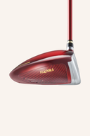 Honma Beres 09 3-Sterne Driver für Damen, modernes Golfschläger-Design, glänzende Oberfläche und ergonomischer Griff.