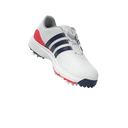 Adidas Tour360 Boa 2024 Golfschuhe, schwarze Schuhe mit Schnürung und TPU-Sohle, seitliche Details sichtbar