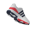 Adidas Tour360 Boa 2024 Golfschuhe, schwarze Lederschuhe mit Boa Schnürsystem, seitliche Sohle und flexibles Design.