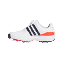 Adidas Tour360 Boa 2024 Golfschuhe, seitliche Ansicht, bequeme Passform und stabile Sohle für Golfspieler.