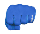 Golfhandschuhe von Zoom im Hybrid-Design mit Fäustlingsprint in Blau, strapazierfähig und bequem für optimalen Grip.