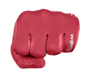 Zoom Hybrid Golfhandschuhe mit rotem Fist-Print, bequemer Sitz und hochwertiges Material für optimale Griffigkeit.