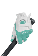 Golfhandschuh von Zoom im Hybrid-Design mit Printmuster, für verbesserten Griff und Komfort beim Golfspielen.