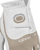 Zoom Hybrid Golfhandschuh mit Klettverschluss und Print, bequeme und flexible Handbekleidung für Golfspieler.
