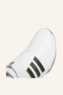 Adidas Tour360 24 BOA Boost Golfschuhe mit transparentem Obermaterial, Detailaufnahme der Schuhe auf weißem Hintergrund