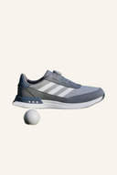 Adidas S2G Spikeless BOA 24 Golfschuhe, seitlicher Blick, schwarze Golfschuhe mit BOA-Verschluss, für bequemes Golfspiel