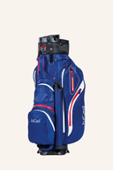 Sac de golf JuCad Manager Aquata noir, doté de plusieurs compartiments et de poignées de transport, idéal pour les sorties sur le parcours