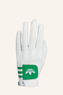 Adidas Original Golfhandschuh, weiche Lederhandschuhe für sicheres Spiel, vorne zentrisch auf einem weißen Hintergrund fotografiert.