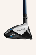Golfschläger-Hybrid mit weißem Rescue-Einsatz und schwarzem Design