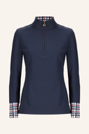 Jack Nicklaus Plaid Accent Poloshirt aus Baumwolle mit klassischen Karomustern und Polo-Kragen, leicht und bequem.